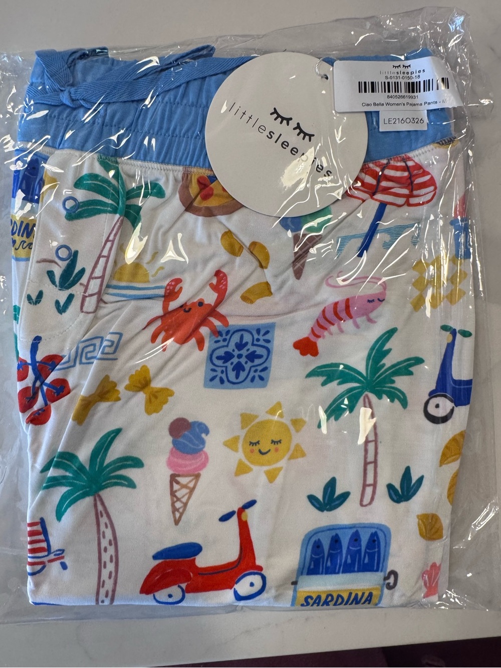 Little sleepies Ciao Bella, pajama pants, women’s medium